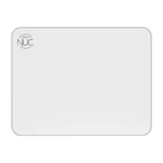 Top-down view of the white Asus NUC 15 Pro Slim barebone mini PC featuring the ASUS NUC logo on the sleek chassis.