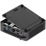 Asus NUC 15 Pro Slim NUC15CRKU5 barebone mini PC with open bottom panel showing internal ports at YourShoppy.com in Bangalore