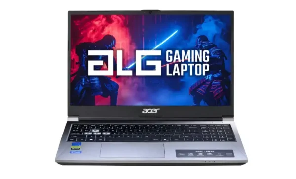 Acer ALG AL15G-53 gaming laptop in titanium gray with a 15.6-inch 144Hz display, Intel Core 7 processor, and RTX 3050 graphic