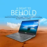 Acer Aspire Lite AL15-53 laptop in steel gray featuring a 15.6-inch FHD display on a desert background at YourShoppy.com.