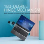 Acer Aspire Lite AL15-53 laptop in Steel Gray showing its 180-degree hinge mechanism and screen rotation feature at YourShopp