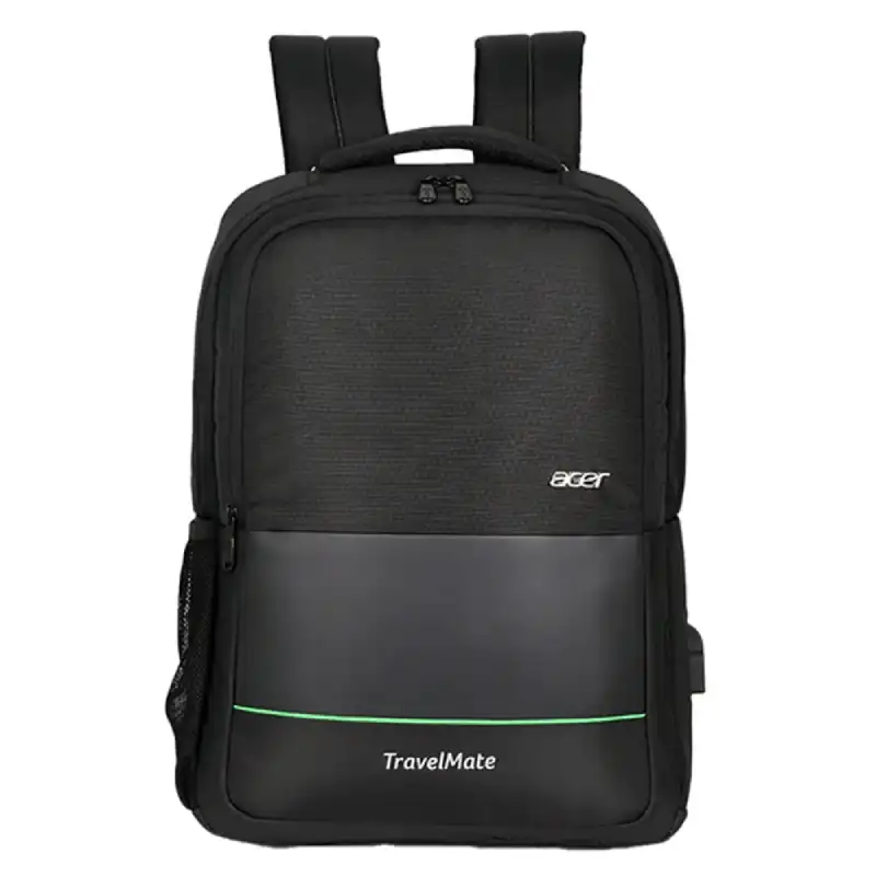 Acer Commercial Backpack 5W.50664 (1) Acer Commercial Backpack, 22 Litre, Fits 15.6" Laptops, USB Charging Port, Premium Black Embossed - Image 1