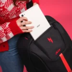 Acer Nitro Airmesh Padded Gaming Backpack, 29 Litre, Fits 17" Laptops, Black & Red - Image 6