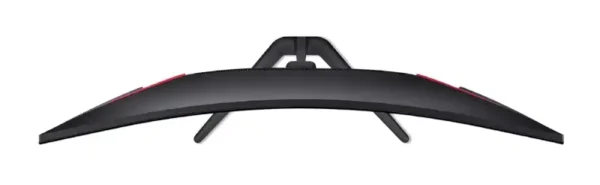 Top-down view of the Acer Nitro ED340CUR X0 34-inch UWQHD curved gaming monitor with its ergonomic stand at YourShoppy.com.