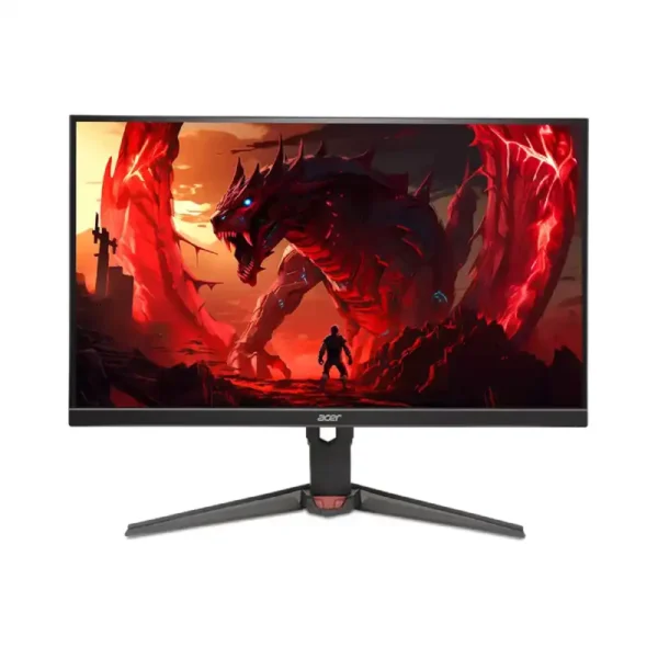 Acer Nitro XV272U F3 27-inch WQHD IPS gaming monitor with a 300Hz refresh rate and ergonomic stand on a white background.