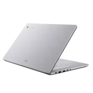 Asus B1503CVAB-S77422X ExpertBook B1 15.6-inch business laptop in Misty Grey viewed from the rear angle at YourShoppy.com.