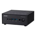 Asus ExpertCenter PN42-S-B-SC0114MV barebone mini PC featuring a compact black chassis with front USB and audio ports.