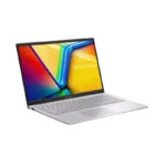 Asus Vivobook 15 X1504VAP-IN007WS Cool Silver laptop open view showing colourful display and full keyboard on white backgroun