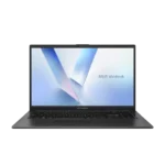 Asus Vivobook Go 15 E1504FA-IN2817WS laptop in black with a 15.6-inch FHD display, available at YourShoppy.com in Bangalore.