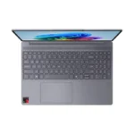 Lenovo IdeaPad Slim 3 15Q8X10 – 83N3006EIN laptop in Luna Grey with Snapdragon X processor, viewed from above at YourShoppy.c