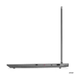 Side view of Lenovo LOQ 15AHP10 – 83JG008JIN laptop in Luna Grey featuring visible ports and cooling vents at YourShoppy.com.