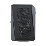 Asus ROG NUC 2025 RNUC15JNK9X28AA0 Mini PC featuring a black chassis with a stylized ROG logo grille design.