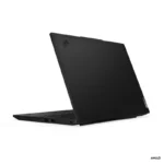 Lenovo ThinkPad L14 Gen 6 21S8S0G500 black laptop viewed from the rear corner, featuring a sleek, professional design.
