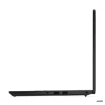 Side view of black Lenovo ThinkPad L14 Gen 6 21S8S0G500 laptop showing port connectivity available at YourShoppy.com.