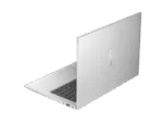 Silver HP EliteBook 1040 G10 14-inch business laptop viewed from the rear angle at YourShoppy.com in Koramangala, Bangalore.