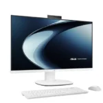 Asus V400 AiO V470VAB-KWC3003WS 27-inch FHD desktop with white finish, keyboard, and mouse available at YourShoppy.com.