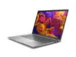 HP ZBook 8 G1ak 14 D30B3PA mobile workstation laptop with a 14-inch display and silver finish available at YourShoppy.com.