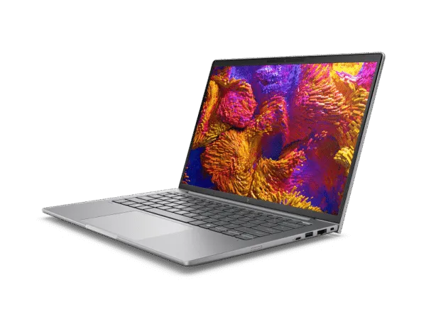HP ZBook 8 G1ak 14 D30B3PA mobile workstation laptop with a 14-inch display and silver finish available at YourShoppy.com.