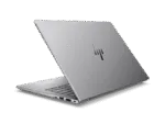Silver HP ZBook 8 G1ak 14 Data Science Mobile Workstation PC shown from a rear-angle view at YourShoppy.com.