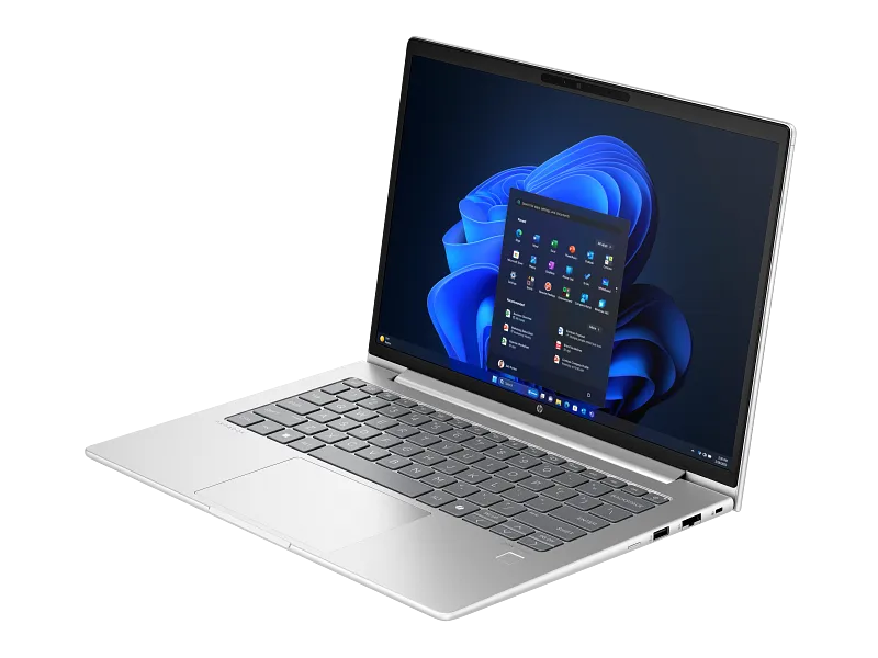 HP ProBook 440 G11 14-inch business laptop in silver with Windows 11 interface displayed on screen at YourShoppy.com.