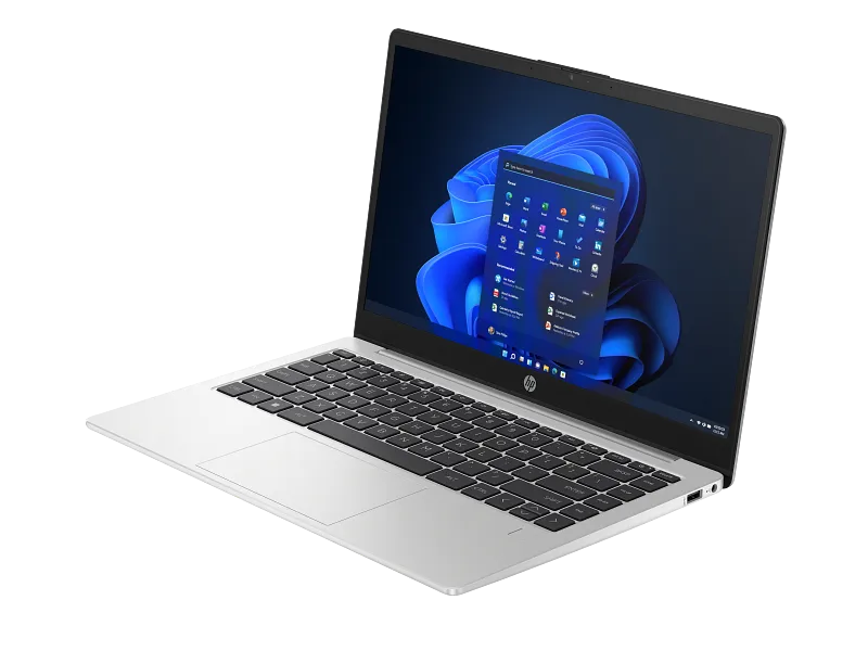 HP 245 G10 14-inch laptop with AMD Ryzen processor, 8GB RAM, and 256GB SSD, available at YourShoppy.com in Koramangala.