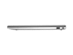 Right side profile view of the silver HP 250 G10 laptop showing the USB port and power input at YourShoppy.com.