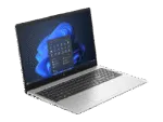 HP 250 G10 15.6-inch laptop with silver finish, Intel Core processor, and Windows 11 interface at YourShoppy.com.