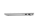 Side profile of the silver HP ProBook 4 G1iR 14 Business Laptop D46GNAT showing connectivity ports at YourShoppy.com.