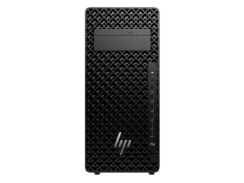 HP Z2 Tower G1 Workstation Desktop PC, Intel Processor, 8GB RAM, 1TB HDD - Center facing