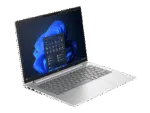 HP ProBook 4 G1i 14-inch business laptop with silver chassis, backlit keyboard, and Windows 11 desktop display.