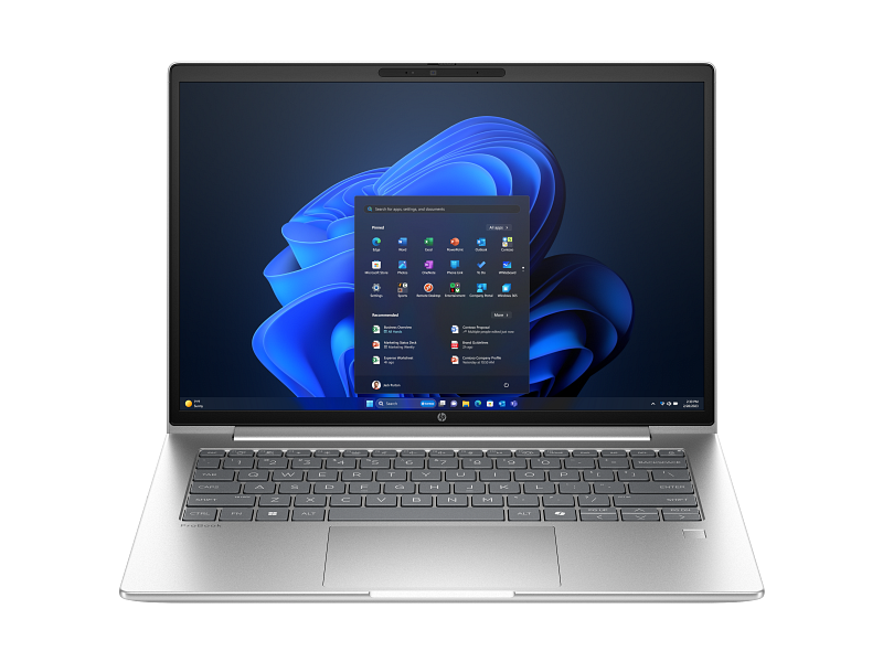 HP ProBook 4 G1i 14 Inch Business Laptop, Touchscreen, DQ9E3AT - Center facing