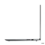 Side view of Arctic Grey Lenovo IdeaPad Slim 3 15AMN8 – 82XQ01VXIN laptop showing port connectivity at YourShoppy.com.