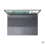 Top-down view of the Luna Grey Lenovo IdeaPad Slim 3 15IPH11 – 83UR004RIN laptop with a 15.3-inch display at YourShoppy.com.