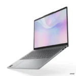 Lenovo IdeaPad Slim 5 14AKP10 laptop in Luna Grey with a 14-inch display, AMD Ryzen AI processor, and sleek portable design.