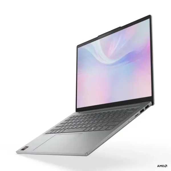 Lenovo IdeaPad Slim 5 14AKP10 laptop in Luna Grey featuring a 14-inch display and AMD Ryzen AI processor at YourShoppy.com.
