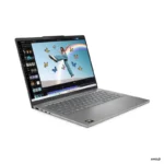 Lenovo IdeaPad Slim 5 14AKP10 laptop in Luna Grey with a 14-inch display, AMD Ryzen AI processor, and Windows 11.