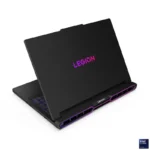 Lenovo Legion Pro 7 16IAX10H 83F500Q6IN gaming laptop in Eclipse Black with glowing pink Legion logo at YourShoppy.com.