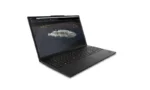 Lenovo ThinkPad P16s Gen 4 black mobile workstation with a 16-inch display showing 3D software at YourShoppy.com.