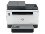 HP LaserJet Tank MFP 2606sdw monochrome laser printer with scanner, automatic document feeder, and front control panel.