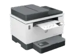 HP LaserJet Tank MFP 2606sdw monochrome laser printer with wireless connectivity and document scanning capabilities.