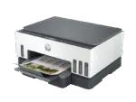 HP Smart Tank 720 All-in-One wireless color inkjet printer with visible ink tanks and a printed document at YourShoppy.com.