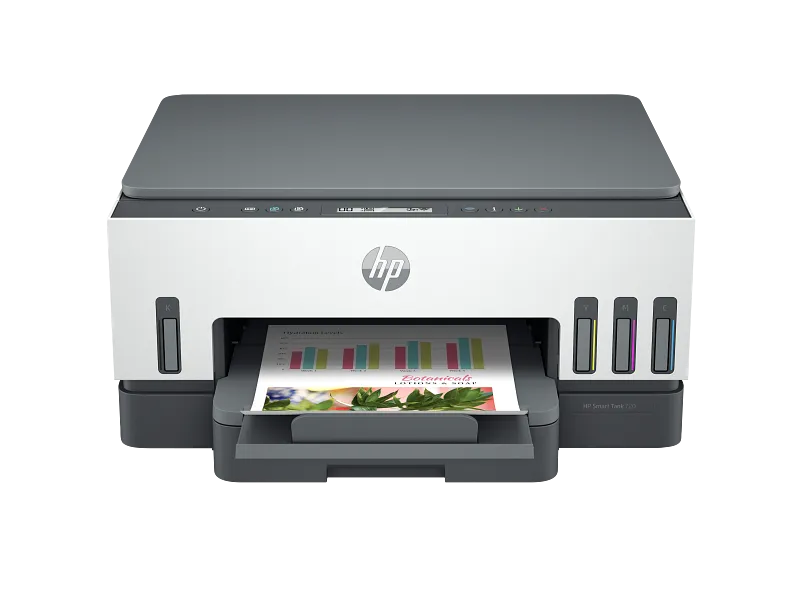 HP Smart Tank 720 All-in-One wireless color inkjet printer with integrated ink tanks, available at YourShoppy.com in Bangalor