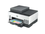 HP Smart Tank 750 All-in-One wireless color inkjet printer with integrated ink tanks and document tray at YourShoppy.com.