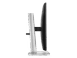 Side view of the HP 524pn 24-inch WUXGA IPS business monitor with a silver adjustable stand at YourShoppy.com.