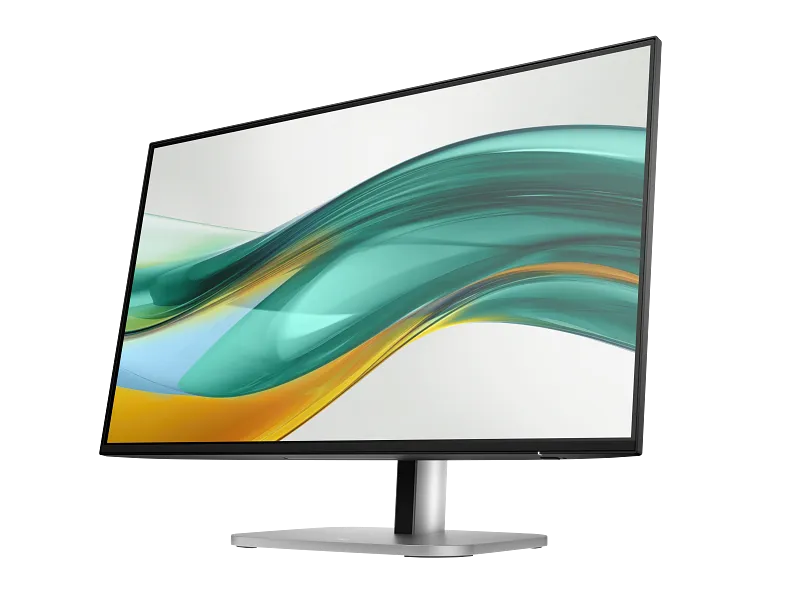HP 524pf 23.8-inch FHD IPS business monitor with a sleek black frame and silver stand available at YourShoppy.com.
