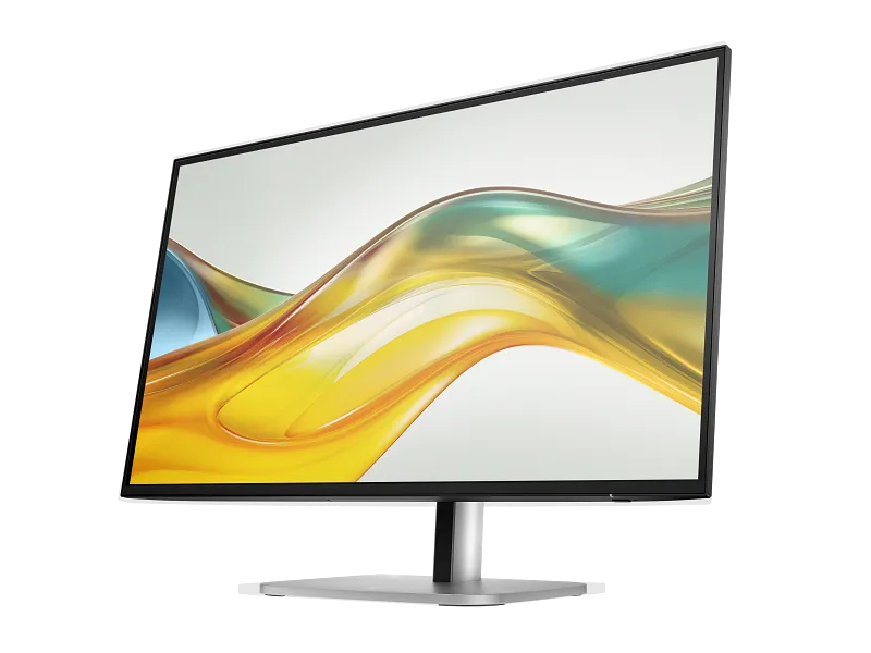 HP Series 5 Pro 527pq 27-inch QHD IPS business monitor with a sleek black frame and silver stand at YourShoppy.com.