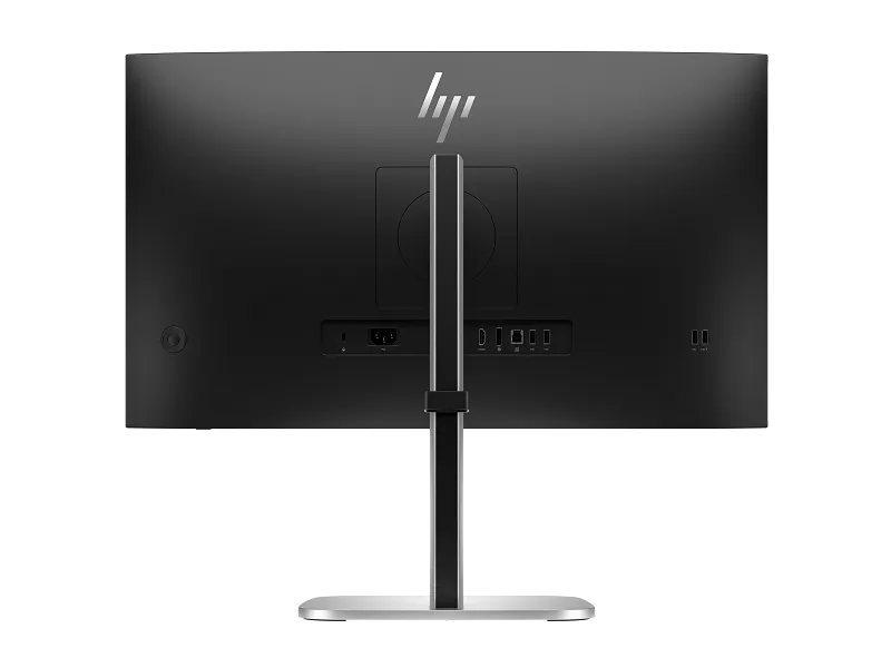 Rear view of the HP Series 5 Pro 527pq 27-inch QHD IPS business monitor featuring a sleek black finish at YourShoppy.com.
