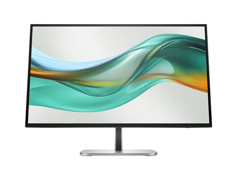 HP Series 5 Pro 527pu 27-inch QHD IPS monitor with a slim black bezel and silver stand available at YourShoppy.com.