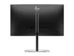 Rear view of HP 527pu 27-inch QHD business monitor showing the adjustable stand, port connectivity, and black finish at YourS