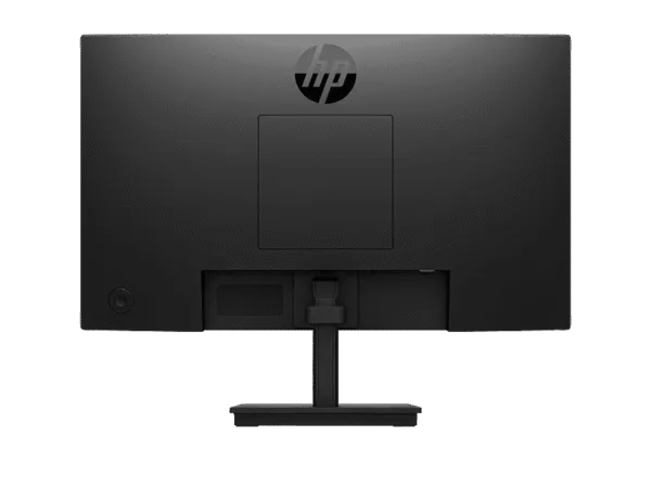 Back view of HP 322pf 21.5-inch FHD IPS business monitor in black with adjustable stand, available at YourShoppy.com.